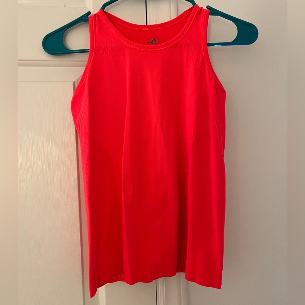 Athleta Girl Neon Orange Sports Tank
